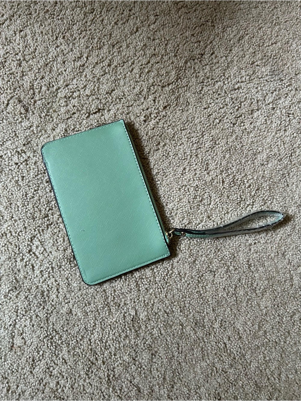 Kate Spade Mint Green Leather Wristlet Clutch - Picture 2 of 4